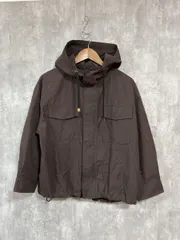 fredy emue フレディエミュ ミドル丈 フードZIP ブルゾン ジャケット size36/茶 ■◇ レディース