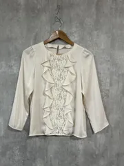 anatelier アナトリエ レース フリル プルオーバー シャツ size38/ベージュ ◇■ レディースのサムネイル