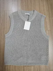 ニットベスト ライトグレー
