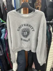 九井一ブラック ハワイ大学 スウェット Tシャツ バスト 50 丈 45