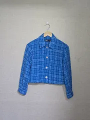 ZARA)ザラ ツイード クロップドジャケット(S)