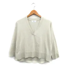 オペークドットクリップ OPAQUE.CLIP ニット セーター 長袖 Vネック シンプル M グレー 灰 /KT12