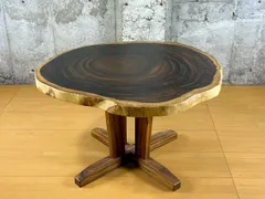 【天板のみ】モンキーポッド一枚板 輪切り 厳選Aランク材　110～116.5cm　No.706　ローテーブル　センターテーブル ダイニングテーブルのサムネイル