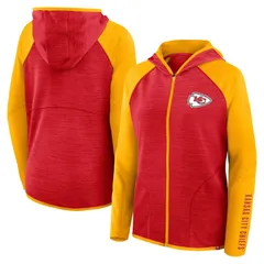 ファナティクス レディース トップス Tシャツ パーカー Womens Fanatics RedGold Kansas City Chiefs Redzonend Around Pass Raglan FullZip Hoodie Chf Red レッド