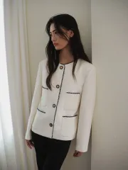 UNDERSTANDING ツイードジャケット 春 レディースジャケット セットアップ ゲストルック デートコーデ