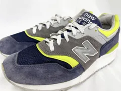 New Balance ニューバランス M997LBL スウェード×メッシュ スニーカー size24.5/グレー ネイビー ネオンライム ■■◎レディース