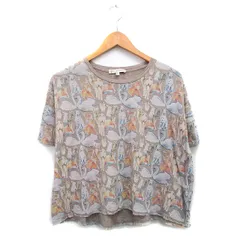 ポール&ジョー シスター PAUL&JOE SISTER カットソー Tシャツ 半袖 コットン アニマルプリント 1 ベージュ /KT14のサムネイル