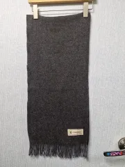 カシミア マフラー グレー 31X140