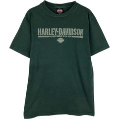 古着 00年代 ハーレーダビッドソン Harley-Davidson ワニ柄 モーターサイクル バイクTシャツ USA製 メンズM相当/eaa629644
