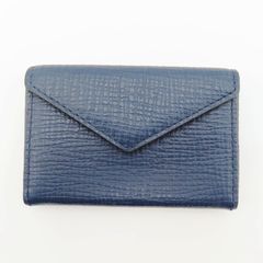 K07-k013 美品 COACH コーチ レザ― 名刺入れ カードケース ネイビー