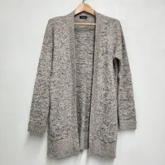 ZARA MAN メランジ ニット ロング カーディガン L