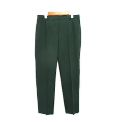 セオリーリュクス theory luxe スラックス パンツ センタープレス シンプル 42 グリーン 緑 /KT3