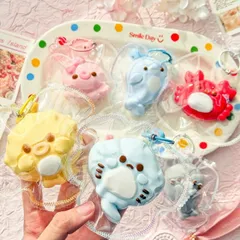 ★SNSで話題★【ふわとろスクイーズ どうぶつ キーホルダー】スクイーズ 海の動物 癒しグッズ ストレス解消 かわいいキャラクター 触感 ふわふわ もちもち デスク用 癒しアイテム 子供 大人用 SNS人気 ぬいぐるみ 感触抜群 オフィスでリラックス