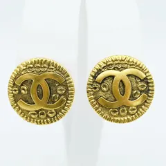 CHANEL シャネル ココマーク ヴィンテージ GP イヤリング 97A ゴールド M08-k094