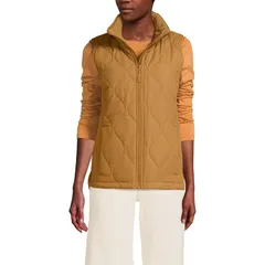 ランズエンド レディース アウター ジャケット・ブルゾン プチ ベスト Petite Lands End FeatherFree Onion Insulated Vest Canyon Camel キのサムネイル