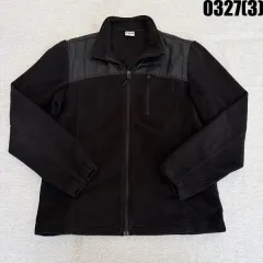 100 FILA フィラ ブラック フリース ジャケット 0327(3)