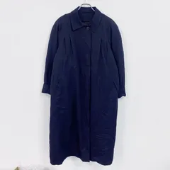 古着 used　LONDON FOG　ロンドンフォグ　ステンカラーコート　バルマカーンコート　比翼仕立て　黑　ブラック　14サイズ