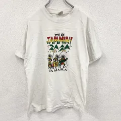 古着 used　90s～　TROPIC TEE　半袖プリントTシャツ　JAMAICA　ヴィンテージ　白　ホワイト　Lサイズ