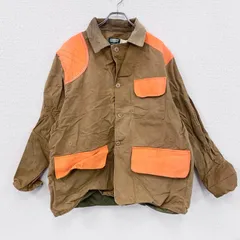 古着 used　80s　SAFTBAK　サフバック　ハンティングジャケット　コーデュロイカラー　ブラウン　オレンジ　XLサイズ