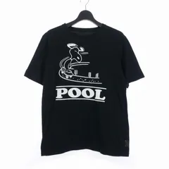 プール青山 POOL青山 ピーナッツ スヌーピー Tシャツ 半袖 M 黒 ブラック