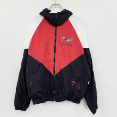 古着 used　90s　JAMMIN　ジャミン　フルジップジャケット　ヴィンテージ　赤　レッド　黒　ブラック　Lサイズ