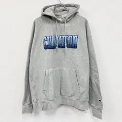 古着 used　Champion　チャンピオン　リバースウィーブ　スウェットパーカー/フーディー　霜降りグレー　2XLサイズ