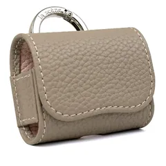 【新品】 HanaRo AirPodsPro用 Pro2 用 Pro3 用 AirPods3 用 ケース 本革 シュリンクレザー エアーポッズ カバー イヤホン ｸﾞﾚｰ×ﾋﾟﾝｸ 0