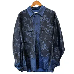 TOGA VIRILIS トーガビリリース 24SS Paisley jacquard shirt ペイズリー柄ジャガードシャツ TV241-FJ325 46 ブルー 15309のサムネイル