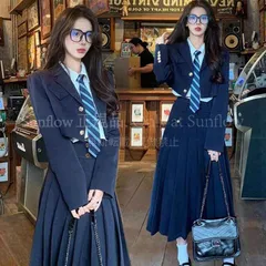 【上下セット】卒業式 入学式 スーツ 女の子 韓国風 制服 フォーマルスーツ ブレザー 高校生 レディース ピアノ発表会 結婚式 お受験 成人式 子供スーツ ジャケット スカート シャツ 卒業式スーツ ZF327