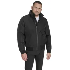 ドッカーズ メンズ アウター ジャケット・ブルゾン Mens Dockerstand Collar Performance Bomber Jacket Black ブラックのサムネイル