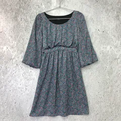 CLOCHE クロシェ 小花柄ワンピース ブルー ピンク 2サイズ レディース □〇のサムネイル