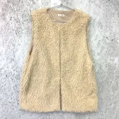 apres jour migno アプレジュールミニョン フェイク ファー  ベスト アイボリー  Fサイズ ◇〇のサムネイル