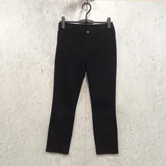 UNIQLO ユニクロ ウルトラ ストレッチ クロップド レギンス パンツ ブラック Lサイズ〇□