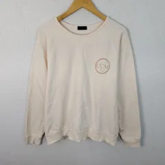 COMME CA DU MODE MEN コムサデモードメン スウェット ロゴプリント クリーム メンズ 古着 モード シンプルのサムネイル