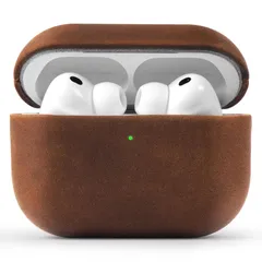 【新品】 LITOCARY 極上本革レザーケース For AirPods Pro3（2025年9月発売専用）プルアップレザー オイルレザー 第3世代用【MagSafe充電 USB-Cケース対応】分離式 耐衝撃 キズ防止 LEDライト可視 着脱可能 プルアッ 1