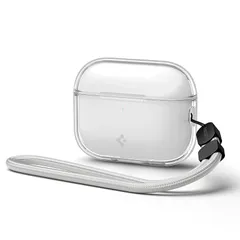 【新品】 Spigen AirPods Pro 3 クリア ケース AirPods Pro 第3世代 カバー TPU 透明 ソフト 耐衝撃 ストラップ付き ワイヤレス充電対応 リキッド・クリスタル ACS10019 (クリスタル・クリア) 0