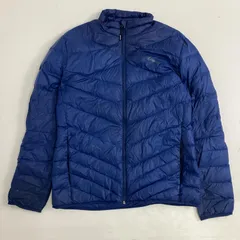 ◆ PUMA プーマ アウター ダウンジャケット ナイロン ブルー ロゴ・プリント その他 メンズ