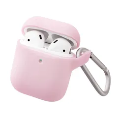 【新品】 エレコム airpods ケース シリコン カラビナ付き 2019/2016発売モデル対応 ピンク AVA-APSCPN 0