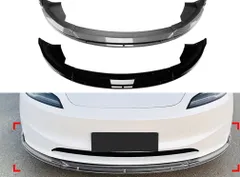 【送料無料】テスラ モデル3 ハイランド 24年- 専用設計 フロントリップ スポイラー ディフューザー エアロパーツ カスタム ドレスアップ 交換用