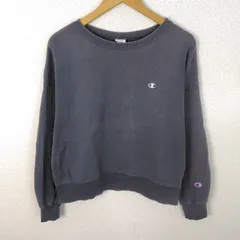 Champion チャンピオン スウェット ロゴ刺繍 ブラック Lサイズ メンズ 古着 ストリート アメカジ