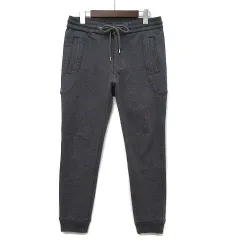 エーケーエム AKM ストレッチ ジャージー ソリッド イージー リブ パンツ STRETCH JERSEY SOLID EASY RIB P310 ダークグレー Mのサムネイル