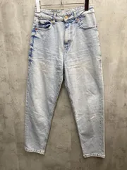 ZARA ザラ TRF マムフィット ハイウエスト テーパード デニムパンツ sizeUSA 2/水色  ■■ レディース