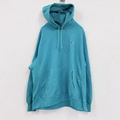 古着 used　Champion　チャンピオン　リバースウィーブ　スウェットパーカー/フーディー　ターコイズブルー　XLサイズ