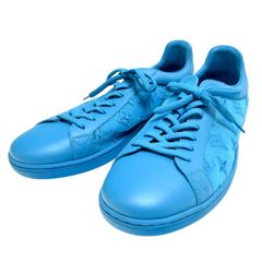 LOUIS VUITTON ルイヴィトン ルクセンブルグライン モノグラムエンブロイダリー レザー/メッシュ スニーカー 9 ブルー T2512-k122