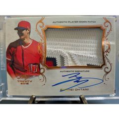 世界1枚限定2021 PANINI 大谷翔平 ジャージパッチ 直筆サインカード 