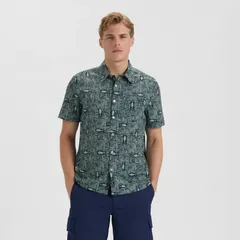 ソルトライフ メンズ トップス Tシャツ Mensalt Life Tiki Tuna Woven Shirt Sagebrushのサムネイル