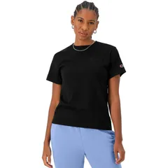 チャンピオン レディース トップス Tシャツ Womens Champion Tonal Small Script Classicrew Short Sleeve Tee Black ブラック