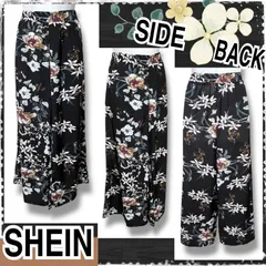 【新品/SHEIN/XL】花柄ワイドパンツ ☆ボタニカル