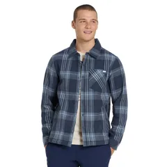 ハーレー メンズ アウター ジャケット・ブルゾン Mens HurleyarnDyed Flannel Bonded Sherpa Jacket Navy ネイビーのサムネイル