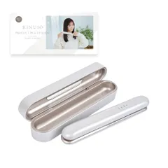 【公式EC限定 コラボガイドブック付き】KINUJO LuxeJewel キヌージョ ラグジュエル コードレスアイロン シルクプレート 最高200℃ ホワイト 海外兼用 37Lx3.1Wcm/ 59628acb